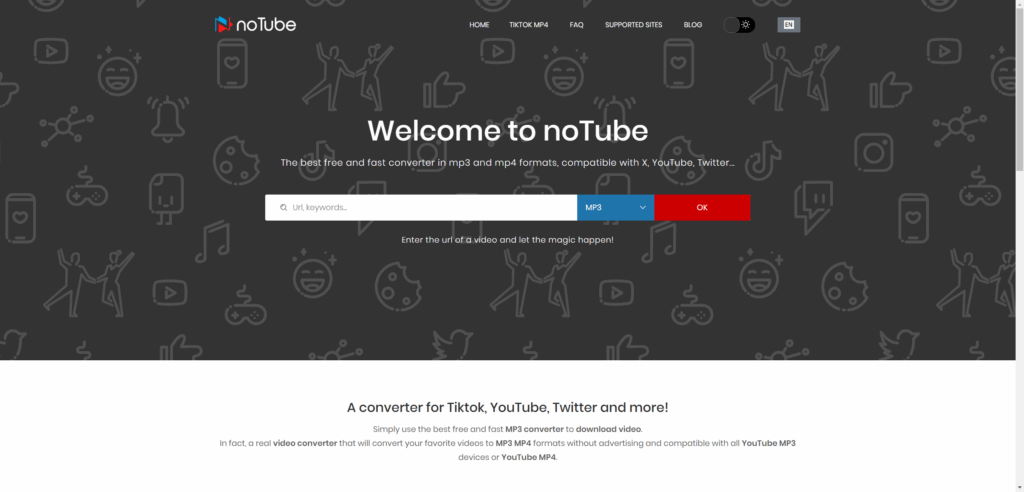 NoTube 首页